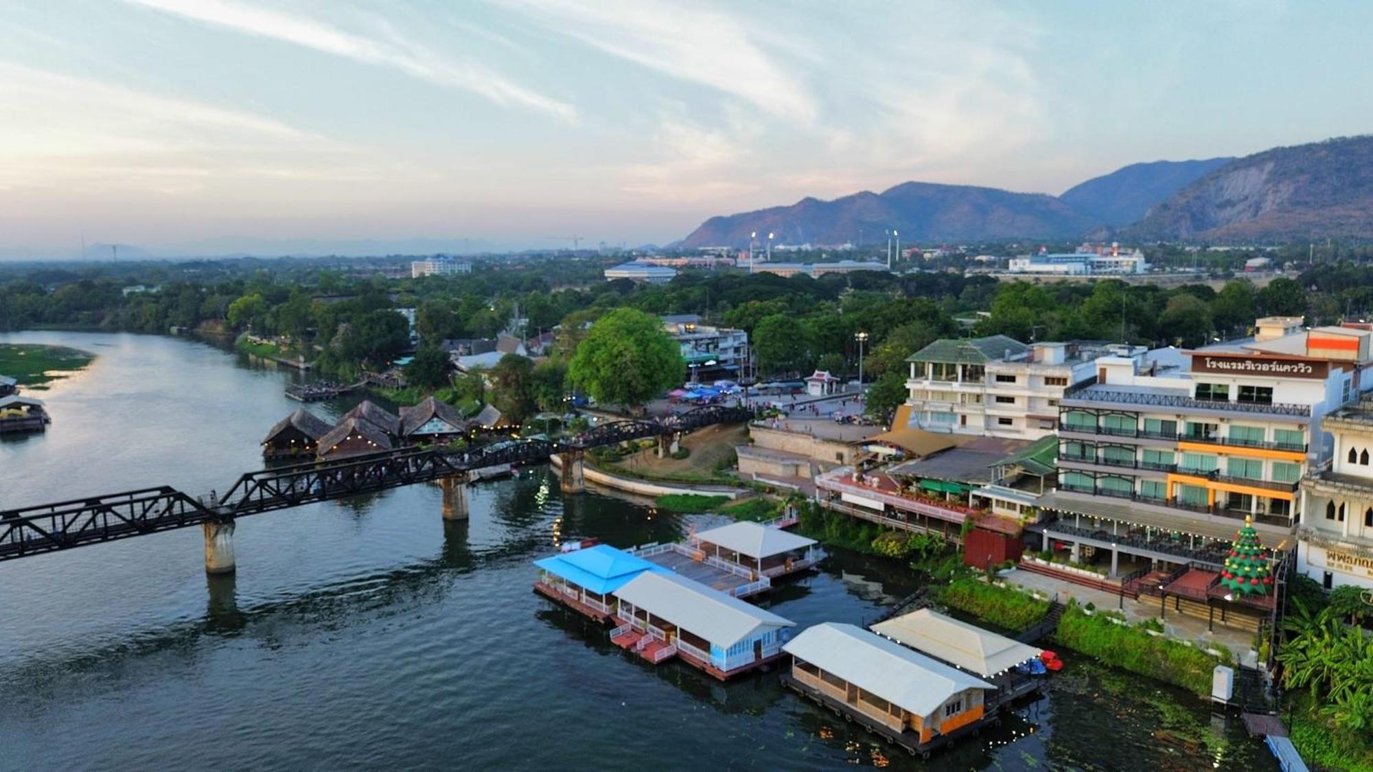 River Kwai View Hotel - Sha Extra Plus Certified Kanchanaburi Exterior foto